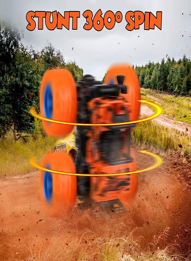 BlackZone Unbreakable Monster Truck Friction Powered Cars Toys Plastic Truck Big Rubber Tires 360 Degree Rotation Stunt 4WD Cars Gift for Kids Boys & Girls (Monster Car Pack of 4) - Image 4